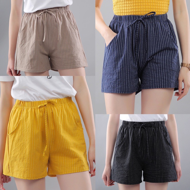 [Mã FASHIONT4WA2 giảm 10K đơn 50K] Quần shorts đũi nữ siêu mát mùa hè